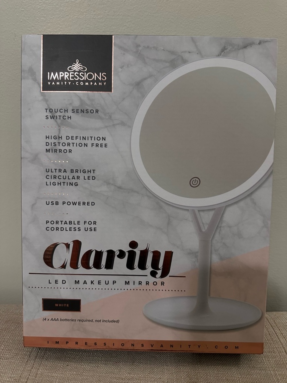 Impressions Vanity Clarity LED Makeup Mirror